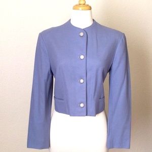Vintage Miss Pendleton periwinkle wool blazer - 12